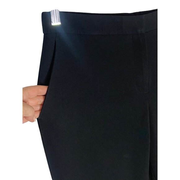 Theory Thaniel Z2 Maxyne Crepe Black Pants-sz 6 - Picture 9 of 11